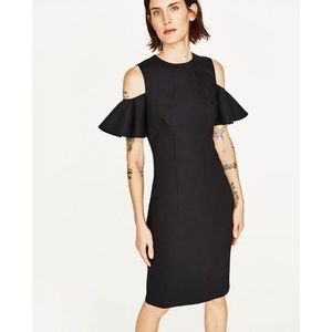 Brand New ZARA Black Tube Dress - Large
